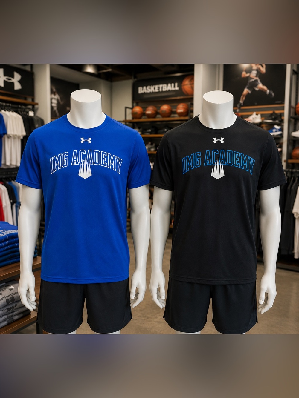 Under Armour IMG Academy Short Sleeve Performance Tee - Blue & Black